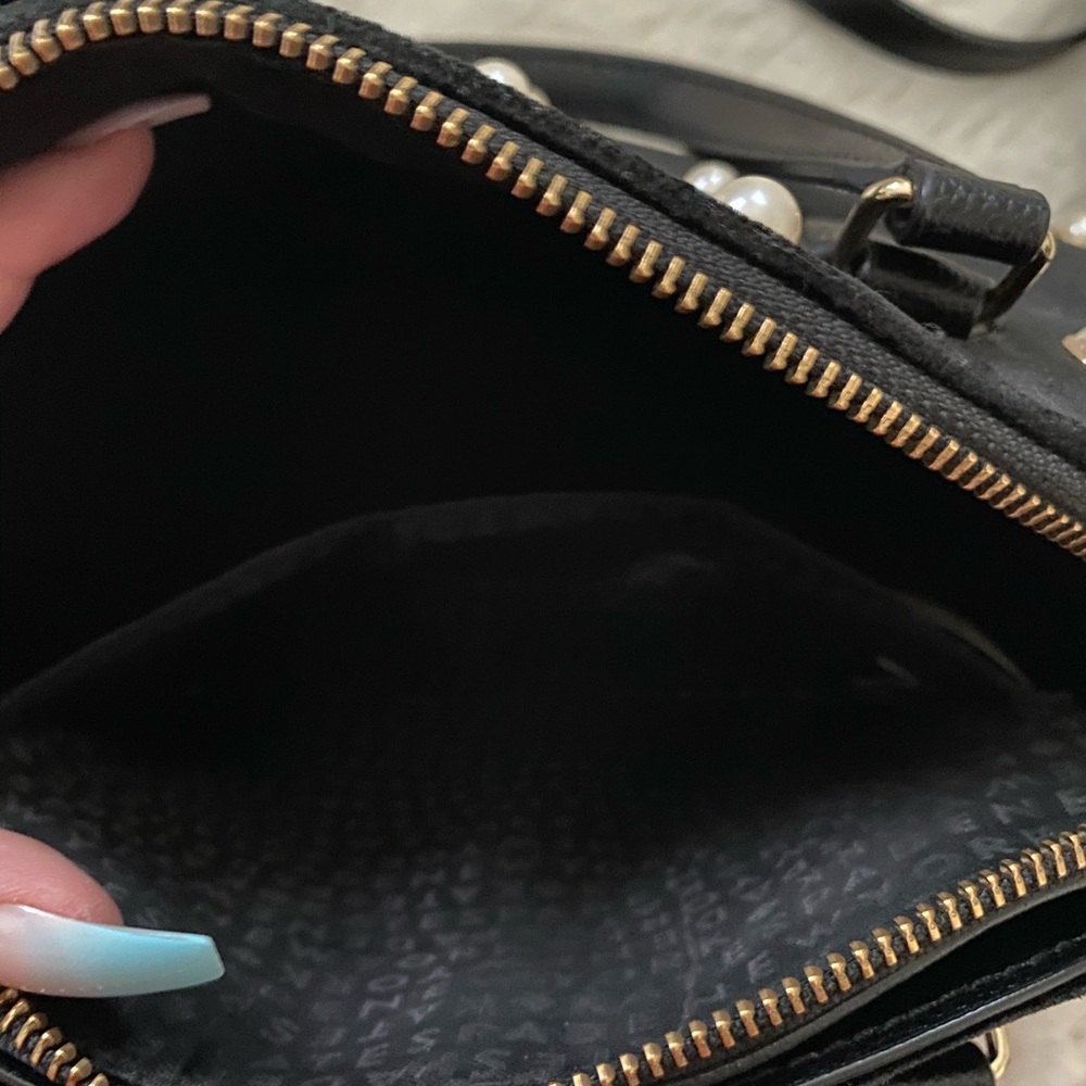 Black suede Kate Spade handbag - Picture 6 of 6
